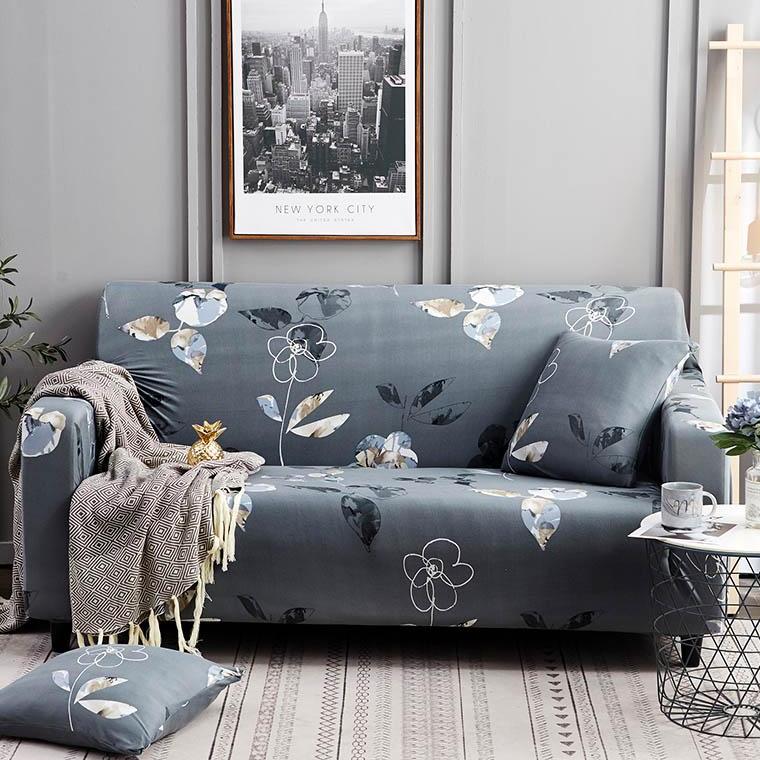 gray-abstract-floral-sofa-couch-cover